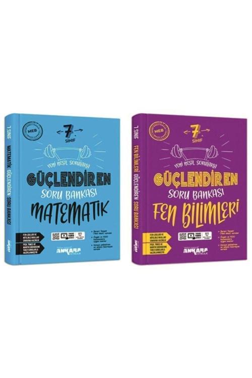 Ankara Yayıncılık Ankara Yayınları 7.Sınıf Güçlendiren Serisi Matematik - Fen Bilimleri Soru Bankası Seti