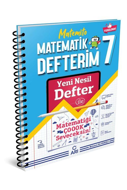 Arı Yayıncılık Yayınları 7 Sınıf Matematik Defterim Matemito