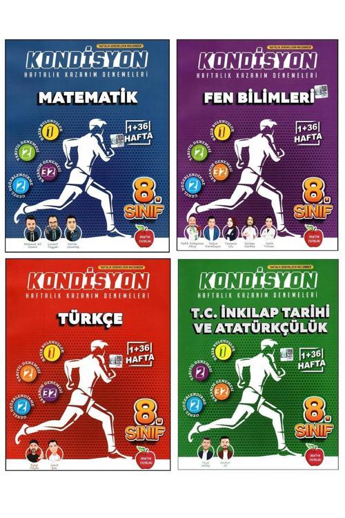 Newton Yayınları 8. Sınıf Lgs Matematik + Fen Bilimleri + Türkçe + İnkılap Kondisyon Denemeleri 4 Kitap