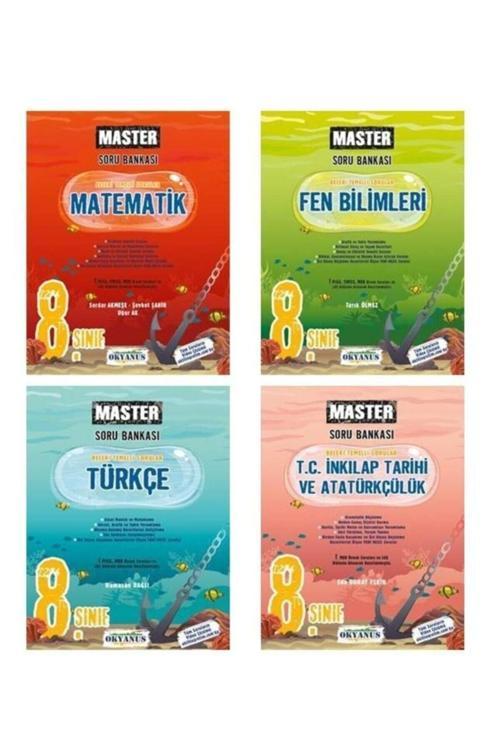 Okyanus Yayıncılık 8. Sınıf Lgs Master Türkçe - Matematik - Fen Bilimleri - İnkılap Tarihi Soru Bankası Okyanus 2024