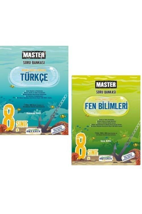 Okyanus Yayıncılık 8. Sınıf Türkçe Fen Bilimleri Master Soru Bankası Seti Yeni 2021
