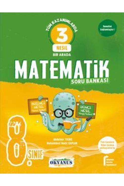 Okyanus Yayıncılık 8.Sınıf 3 Nesil Matematik Soru Bankası