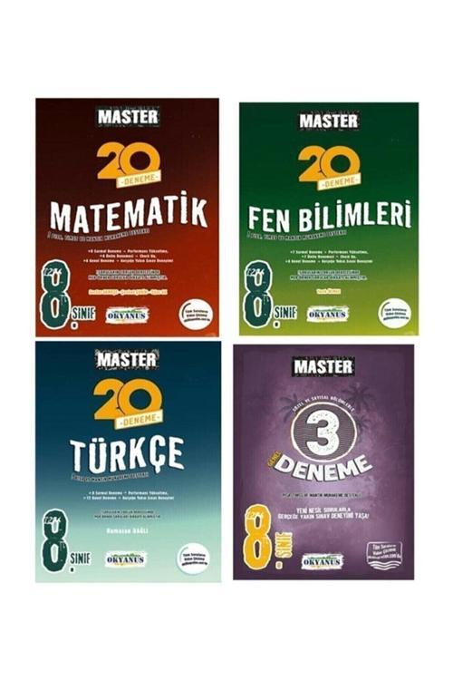 Okyanus Yayıncılık 8.Sınıf Lgs Master Matematik Fen Türkçe 3 Deneme Seti