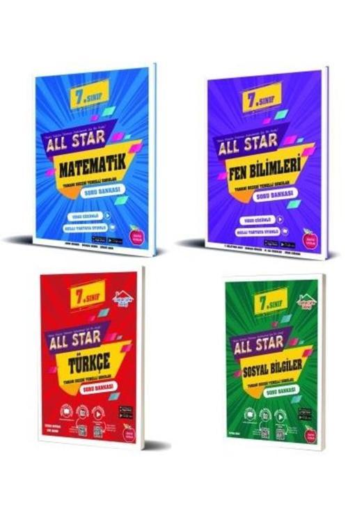 Newton Yayınları 7. Sınıf Matematik+Fen+Türkçe+Sosyal All Star Soru Bankası 4 Kitap