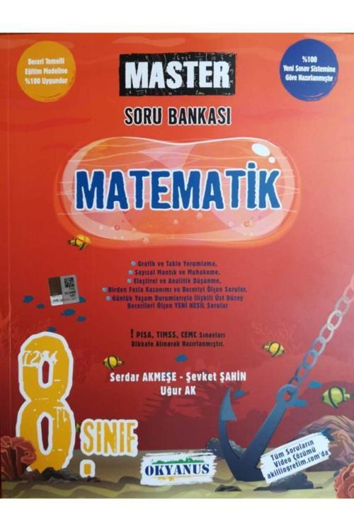 Okyanus Yayıncılık 8.Sınıf Lgs Master Matematik Soru Bankası - 2021 Lgs Kitapları