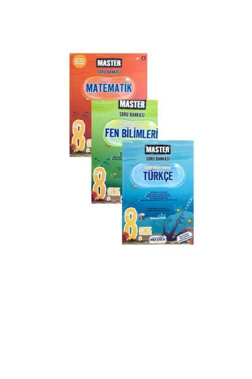 Okyanus Yayıncılık 8.Sınıf Master Matematik Türkçe Fen Bilimleri Soru Bankası