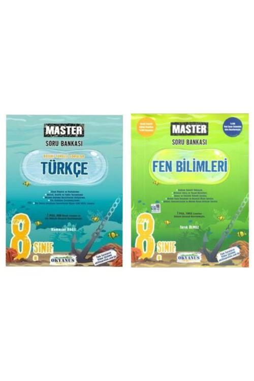Okyanus Yayıncılık 8.Sınıf Okyanus Master Türkçe + Fen Bilimleri Soru Bankası