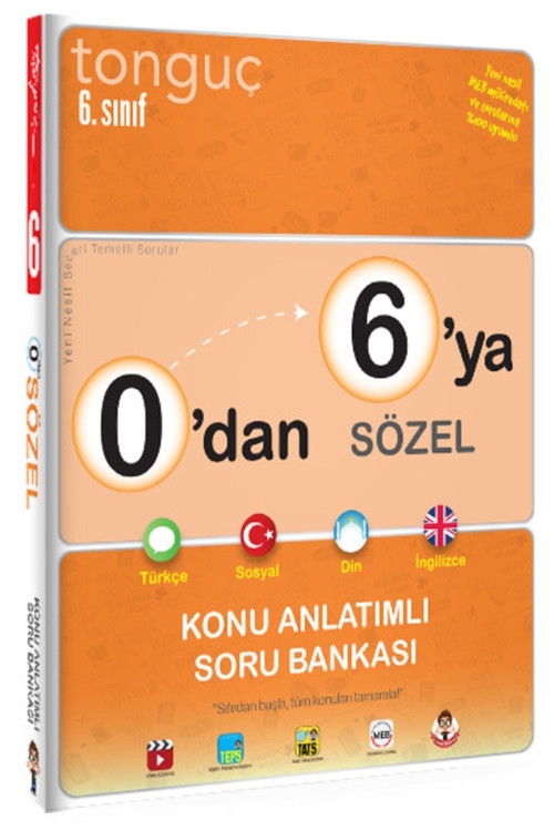 Tonguç Yayınları 0'Dan 6'Ye Sözel Konu Anlatımlı Soru Bankası