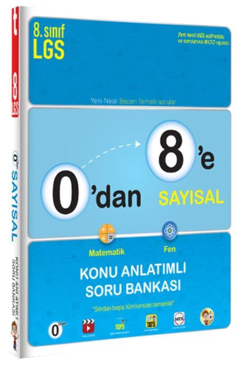 Tonguç Akademi Güncel Baskı 0'Dan 8'E Sayısal Konu Anlatımlı Soru Bankası