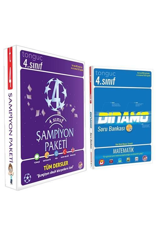 Tonguç Yayınları 4. Sınıf Şampiyon Paketi + 4. Sınıf Matematik Dinamo Soru Bankası / Toplam 5 Kitap