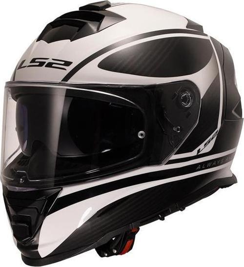 Storm 2 Kapalı Kask Dodger Mat Siyah Beyaz LARGE