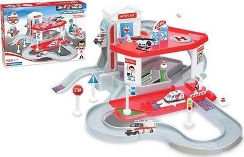 İki Katlı Hastane Garaj Set Ve Mega Pisti 03347