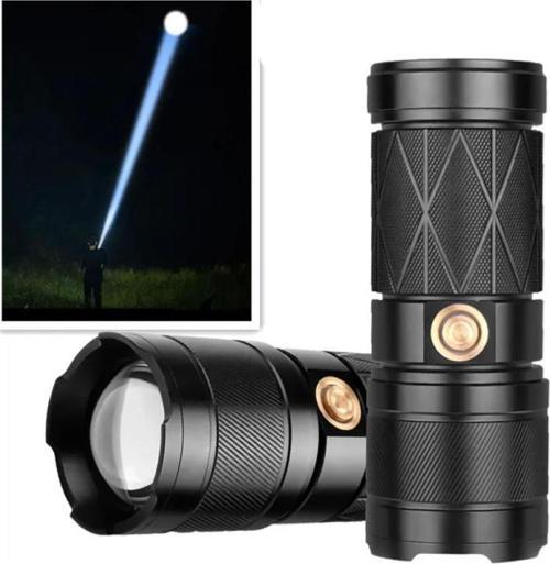 Powerbank Özellikli Zoomlu Led El Feneri Model 201