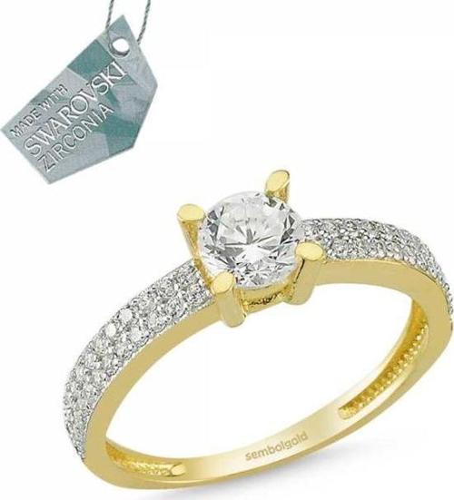 Altın Tektaş Yüzük Özel Tasarım Swarovski