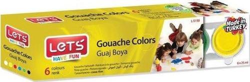 6 Renk Guaj Boya 25 mg