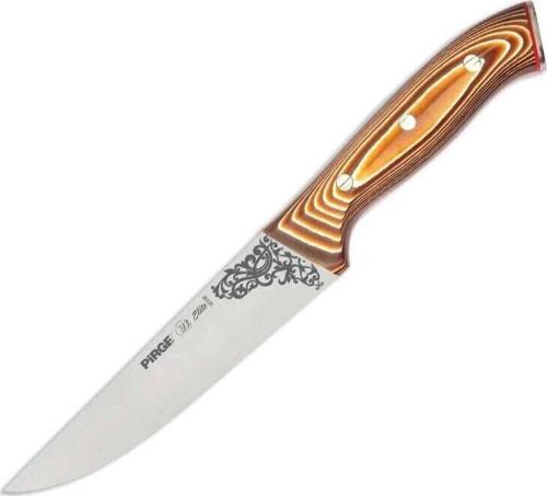 Pirge 32102 Elite Kurban, Kasap Bıçağı 16,5 cm - Kahverengi Perçinli Kompozit Sap