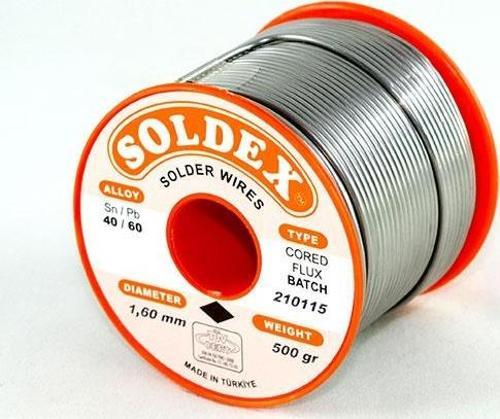 40-60 Lehim Teli 500 Gr 1.6 mm- Sn:40 / Pb:60