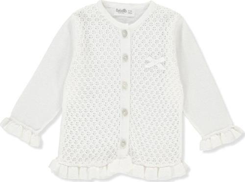 Kız Bebek Triko Hırka Ekru Tr306