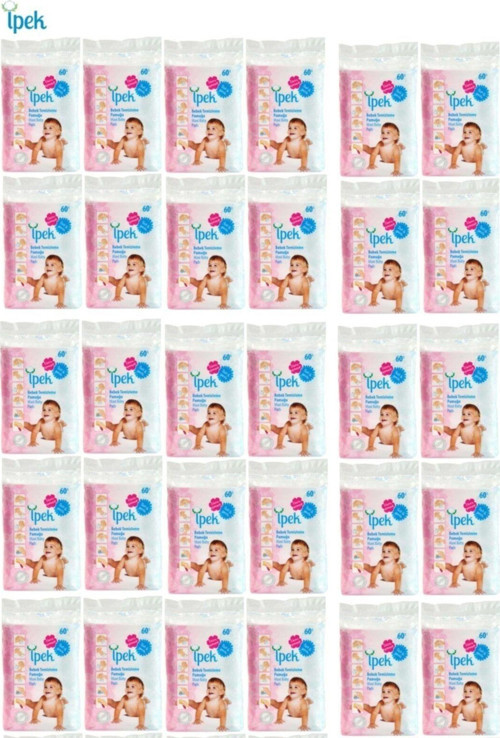 Ipek Bebek Temizleme Pamuğu 30 Adet (30*60'Lı Paket)