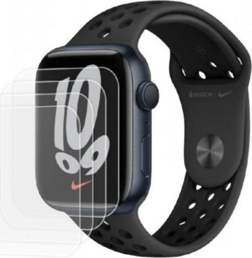 Apple Watch Nike Series 7 45Mm Ön Darbe Emici Ekran Koruyucu Nano Cam (4 Adet)
