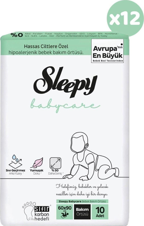 Babycare Bebek Bakım Örtüsü 10 Adet X 12