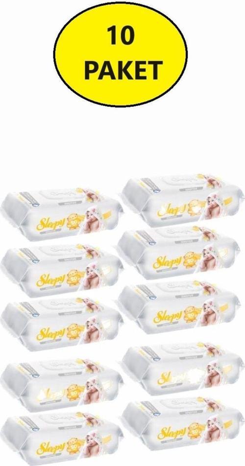 Sensi̇ti̇ve Islak Havlu 90'Li 10 Paket 900 Yaprak (Yeni̇doğan Ve Her Yaş Grubu)