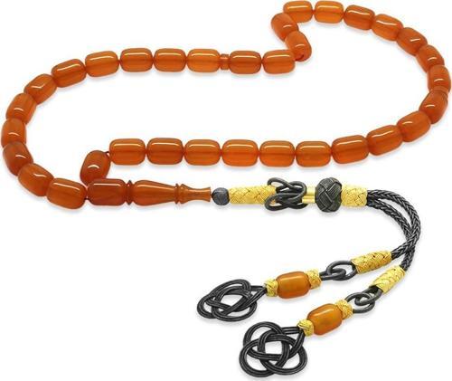 1000 Ayar Gümüş Kazaz Püsküllü Her Bir Tanesi Usta işçilikli Kapsül Kesim Orange Katalin Tesbih