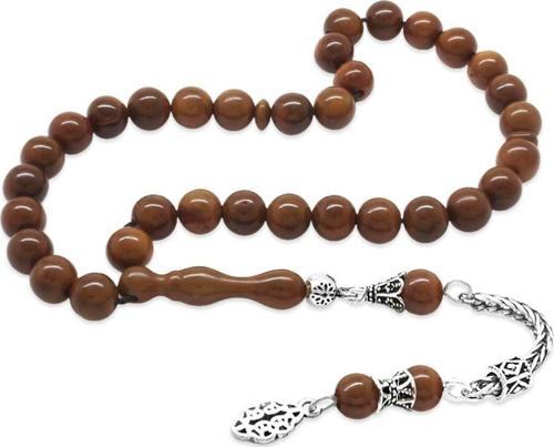 925 Ayar Gümüş Püsküllü Küre Kesim Exclusive Renk Kuka Tesbih