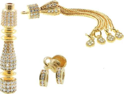 Özel İşçilikli Zirkon Taşlı İmame Püskül Set (Model-3)