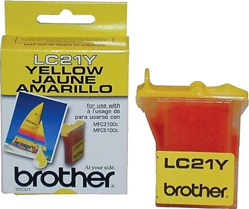 OUTLET BROTHER LC21Y SARI ORJİNAL KARTUŞ 400 SAYFA (MFC 3100C MFC 580 MFC 890 MFC 5200C)