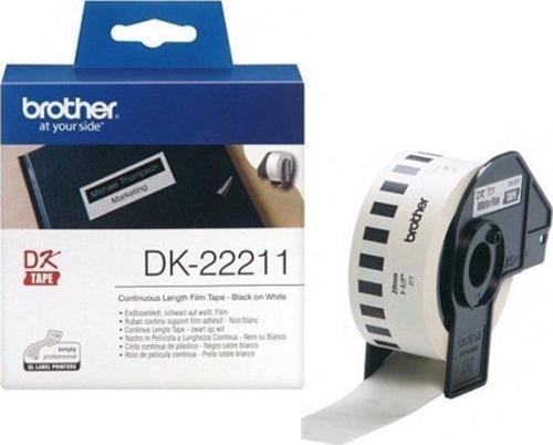BROTHER DK22211 P-TOUCH ETİKET MAKİNESİ ŞERİDİ 29mmx15.24m