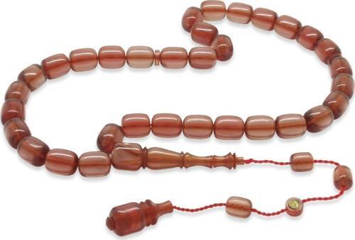 Sistemli Her Bir Tanesi Usta işçilikli Kapsül Kesim Gri Katalin Tesbih