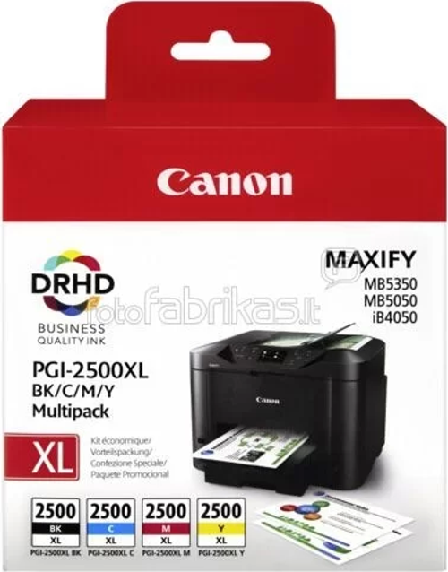 9254B004 PGI-2500XL C/M/Y/BK MULTIPACK KARTUS