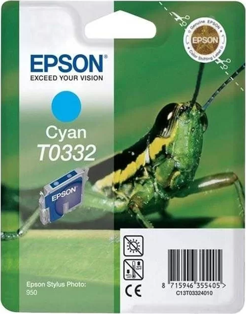 OUTLET EPSON T0332 C13T03324020 MAVİ ORJİNAL KARTUŞ 440 SAYFA (PHOTO 950 960)