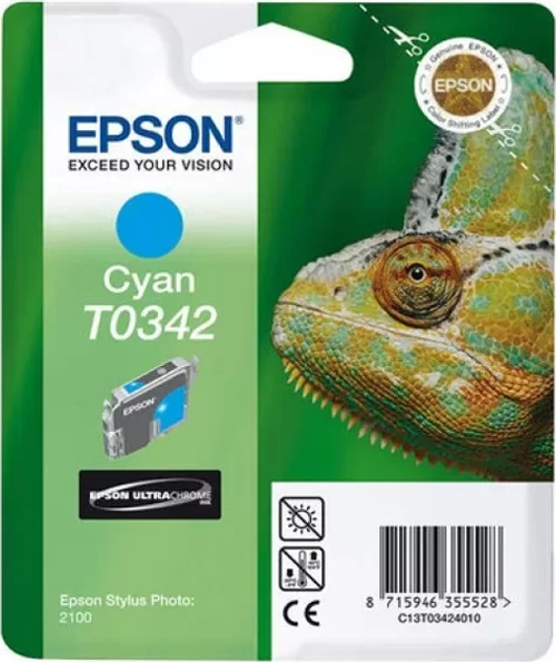 OUTLET EPSON T0342 C13T03424020 MAVİ ORJİNAL KARTUŞ 440 SAYFA (PHOTO 2100 2200)