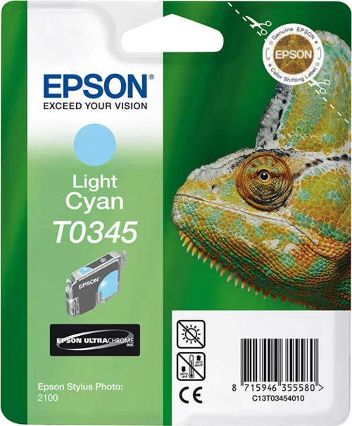 OUTLET EPSON T0345 C13T03454020 AÇIK MAVİ ORJİNAL KARTUŞ 440 SAYFA (PHOTO 2100 2200)