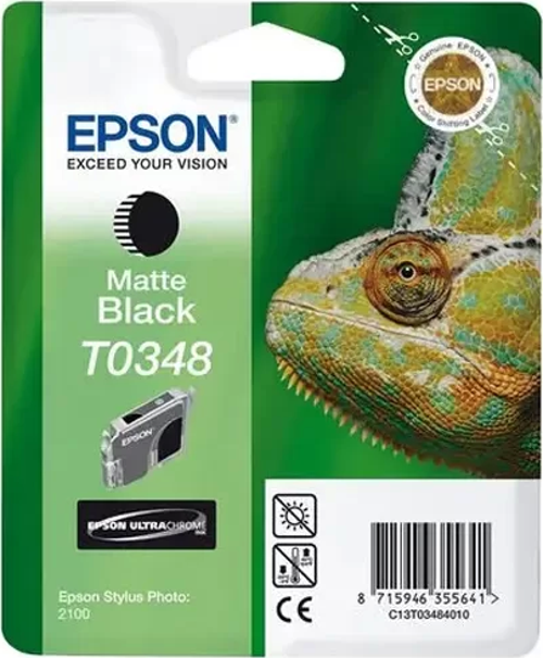 OUTLET EPSON T0348 C13T03484020 MAT SİYAH ORJİNAL KARTUŞ 440 SAYFA (PHOTO 2100 2200)