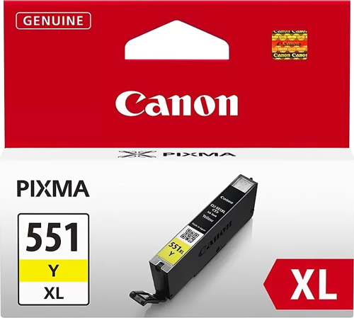 CLI-551XL Y SARI KARTUŞ 665 SAYFA YÜKSEK KAPASİTE (MG5450 İP7250 MG7550 İX6850 İP8750)