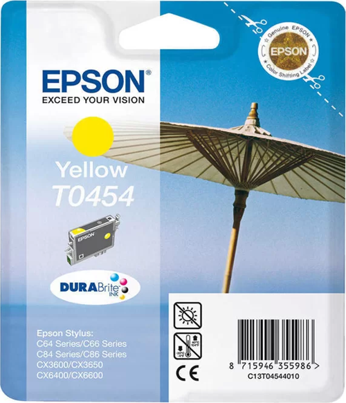 OUTLET EPSON T0454 C13T04544020 SARI ORJİNAL KARTUŞ 250 SAYFA (C64 C84 CX640)