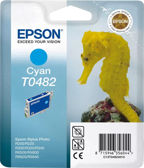 OUTLET EPSON T0482 C13T04824020 MAVİ ORJİNAL KARTUŞ 430 SAYFA (R200 R300 R330 R340 R350)