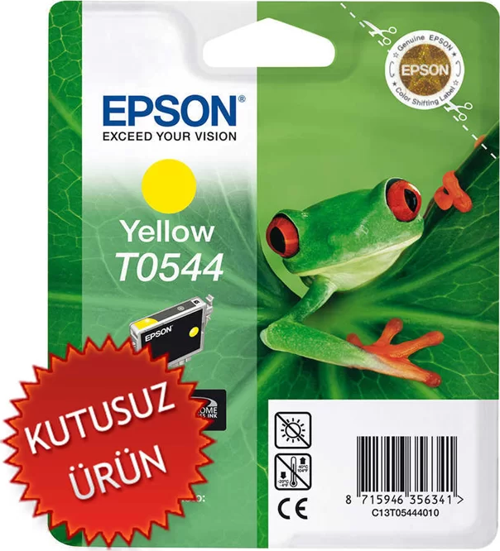 OUTLET EPSON T0544 C13T05444020 SARI ORJİNAL KARTUŞ 400 SAYFA (R800 R1800)