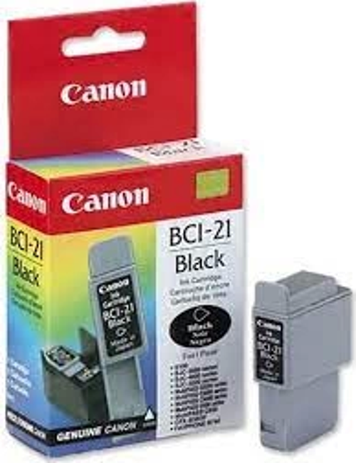 OUTLET CANON BCI-21BK SİYAH ORJİNAL MÜREKKEP KARTUŞ 160 SAYFA (BJC 2000 BJC 4000 BJC 5000 B 180C B 230C)