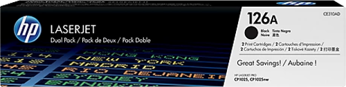 CE310AD (126A) SIYAH 2 LI PAKET TONER 1.200 SAYFA