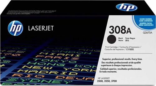 OUTLET HP Q2670A 308A SİYAH LAZER ORJİNAL TONER 6000 SAYFA (3500 3700)