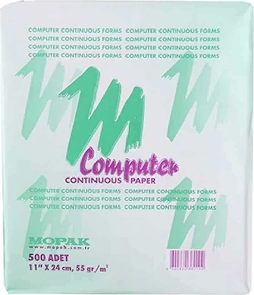 Bilgisayar Kağıdı 11 x 24 4 Nüsha 55 gr 500'lü