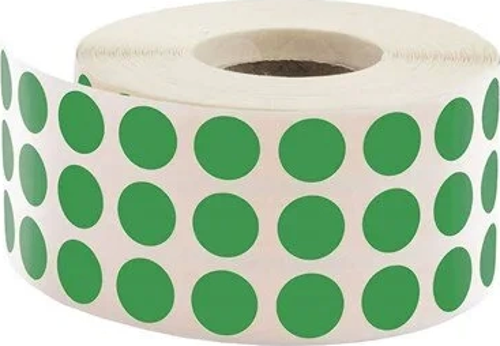 Etiketleme Makinesi Nokta Etiket Yeşil