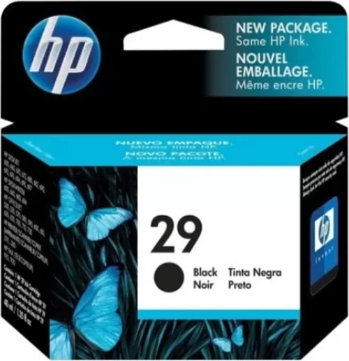 OUTLET HP 51629AE 29 SİYAH ORJİNAL MÜREKKEP KARTUŞ 650 SAYFA (600 670C 500 630 370)