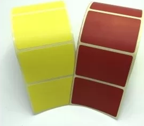 RENKLİ KUŞE ETİKET 40X60 1000´Lİ (SARI)