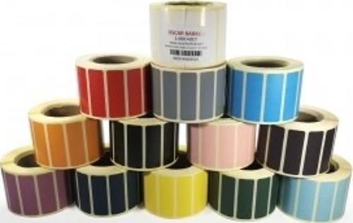 RENKLİ KUŞE ETİKETİ 15X45 1.000 ADET