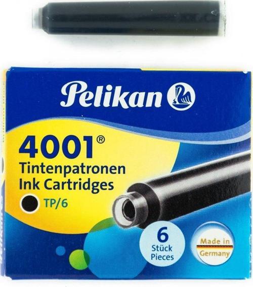 4001 Siyah Dolmakalem Kartuşu Küçük Boy (6 lı Paket)
